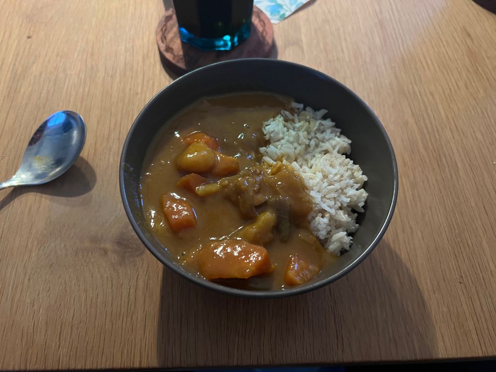 Picture of a bowl of Curry with rice