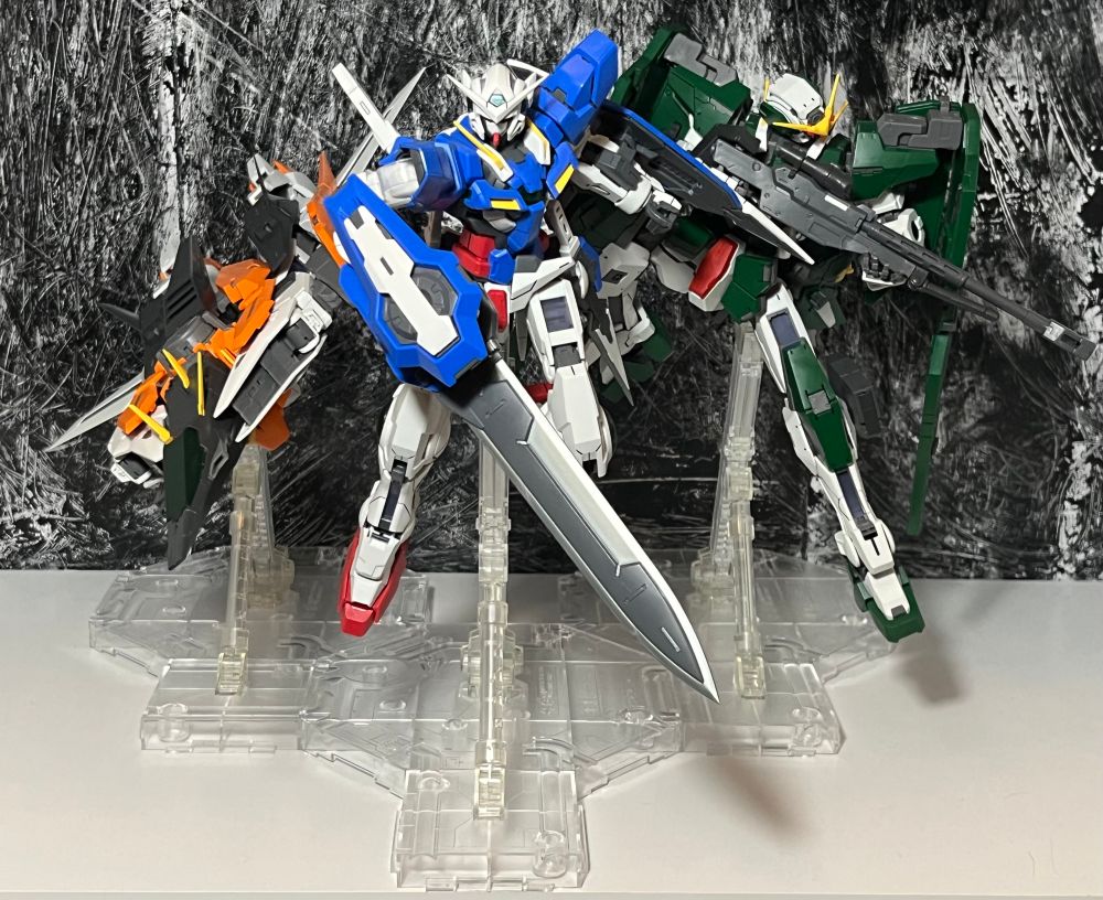 mg kyrios, exia, and dynames all in an aerial pose together 