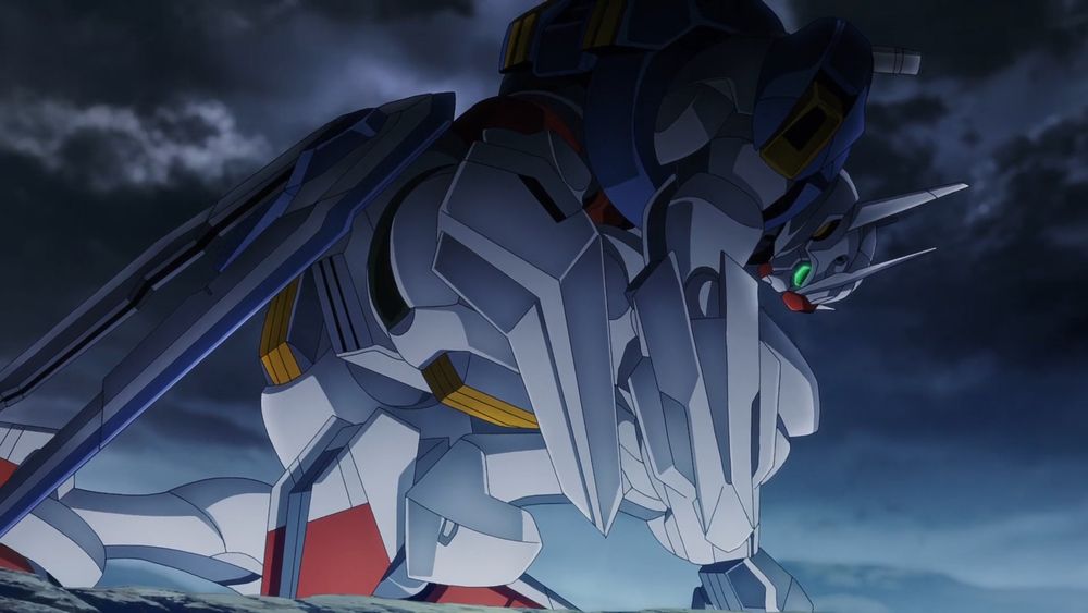 gundam aerial kneeling