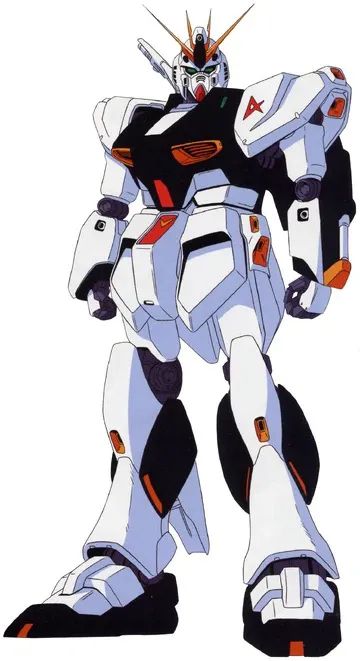 nu gundam line art