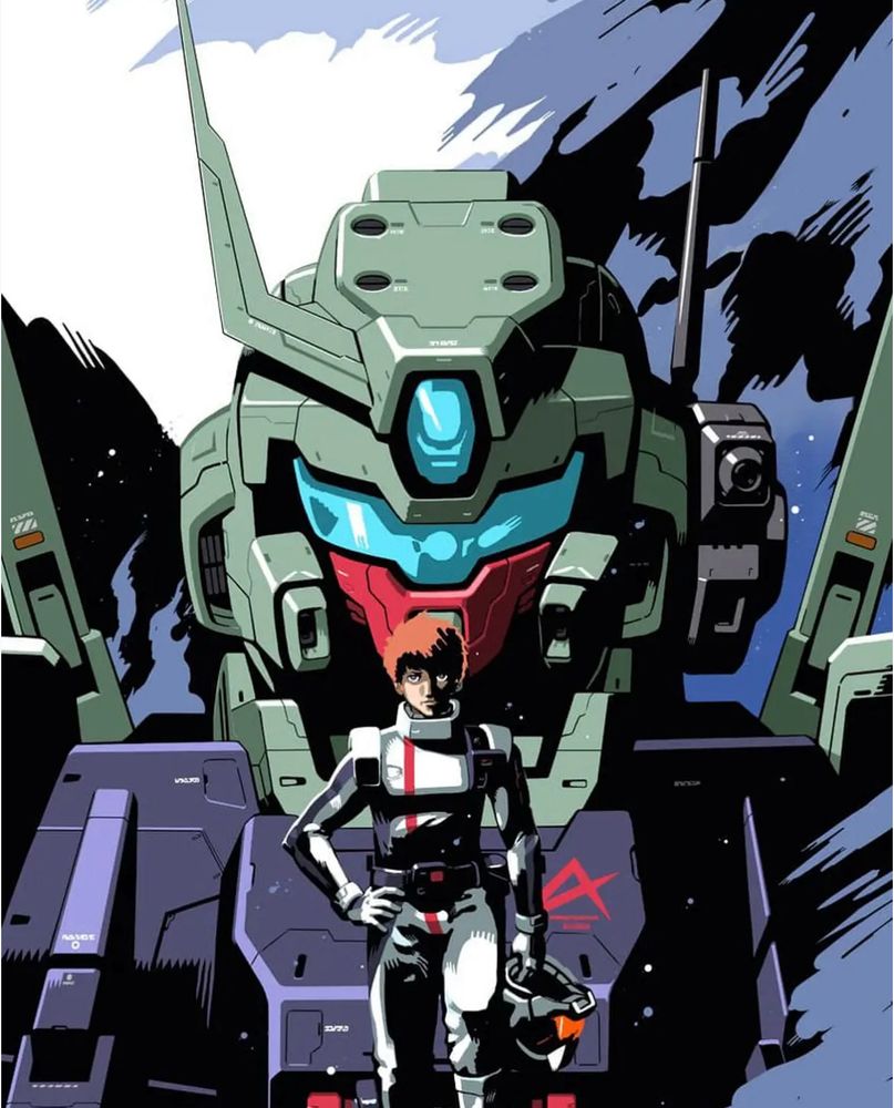 ippei gyoubu art of amuro’s jeddah and amuro standing on it