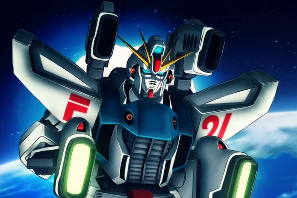 image of the fundam F91 twin vsbr from a scene from UC engage that was directed by shinya kusumegi