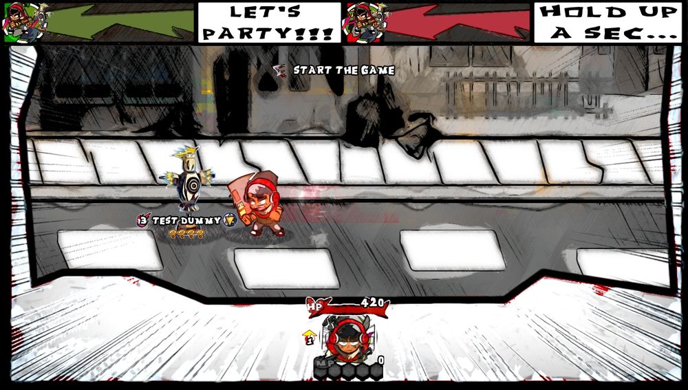 Mike attacks with his MP stocked. but this has a negative aspect as he's now outta MP. 