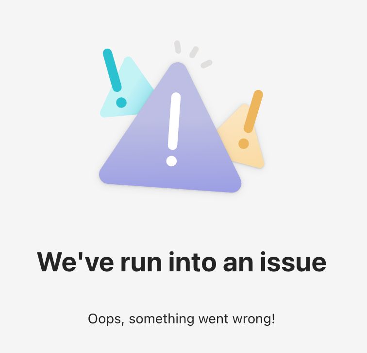 Oops, something went wrong.