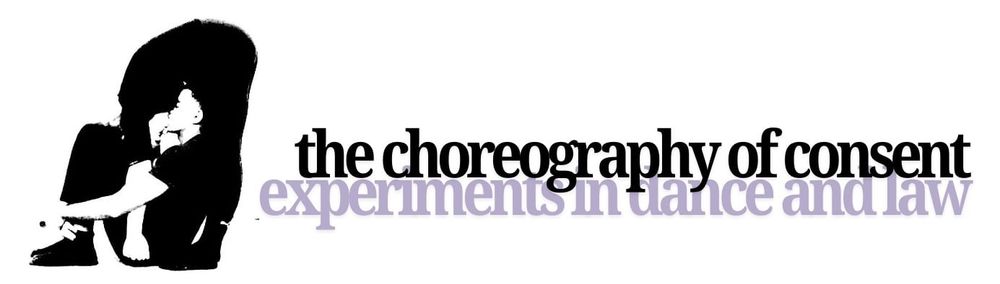 Graphic logo for The Choreography of Consent: Experiments in Dance and Law