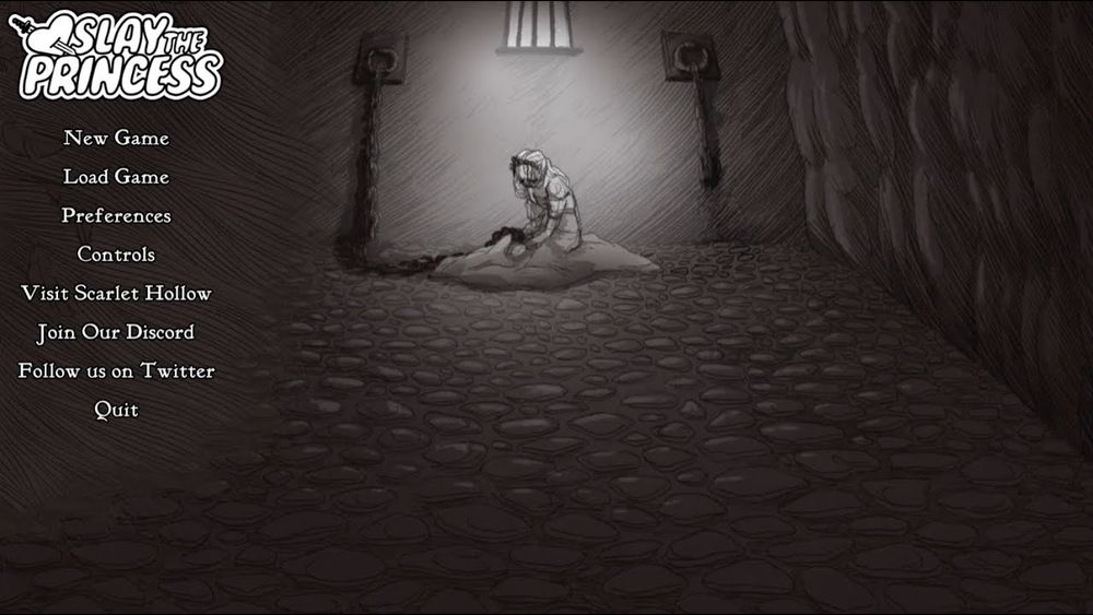 Slay the Princess title screen