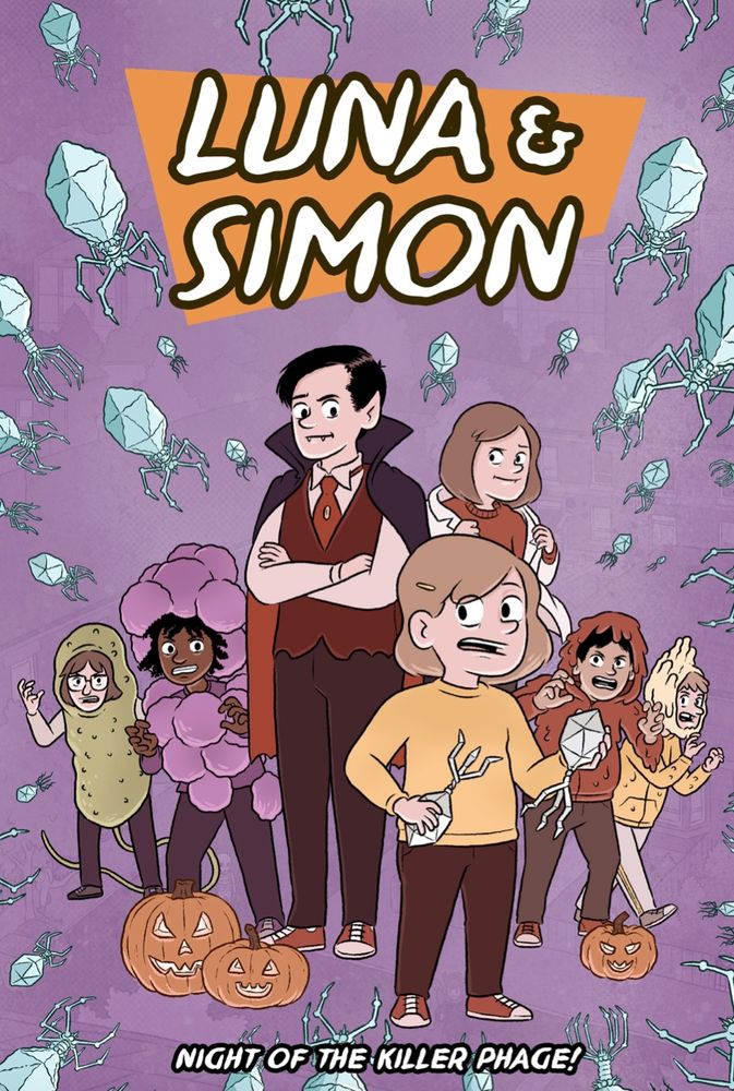 Front page of Luna and Simon: Night of the Killer Phage comic