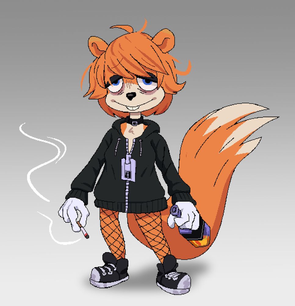 Burnt out trans girl conker