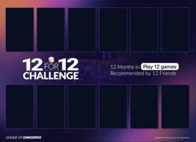 12 for 12 challenge: please recommend a game that you think I should play in 2026!
