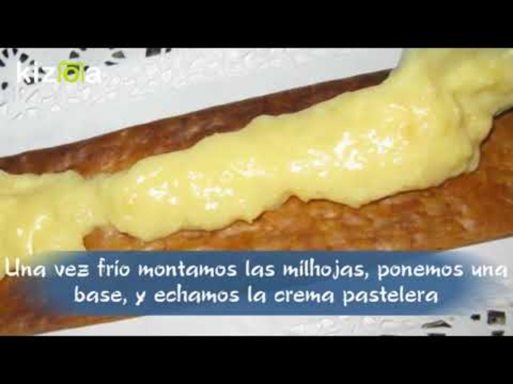 MILHOJAS DE CREMA PASTELERA
