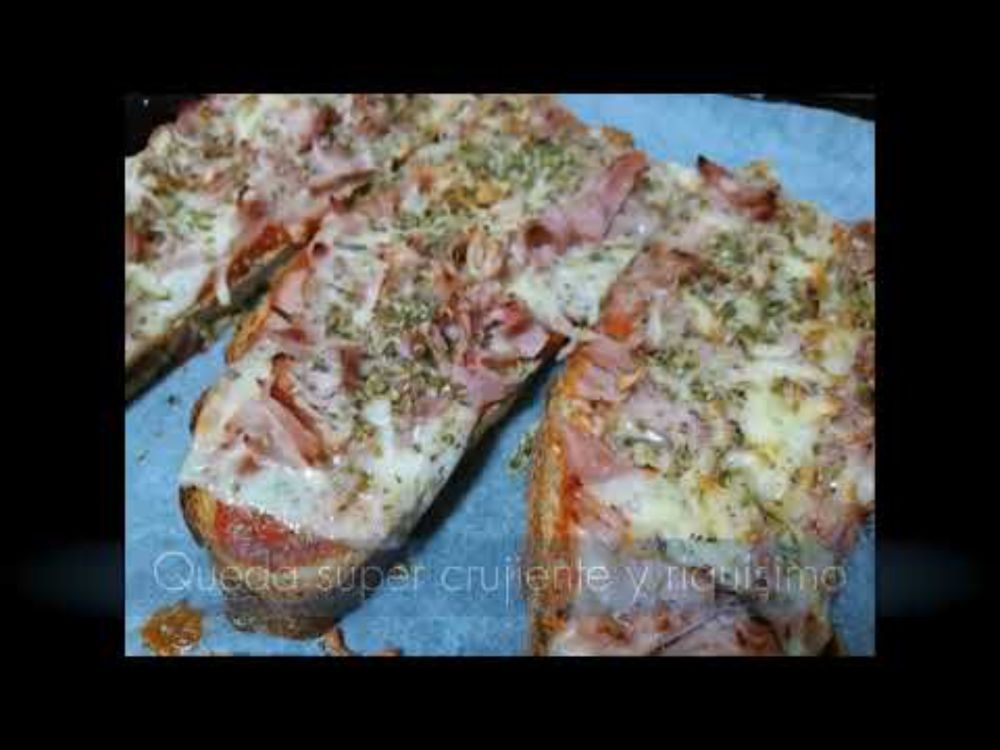 PIZZA CON BASE DE PAN