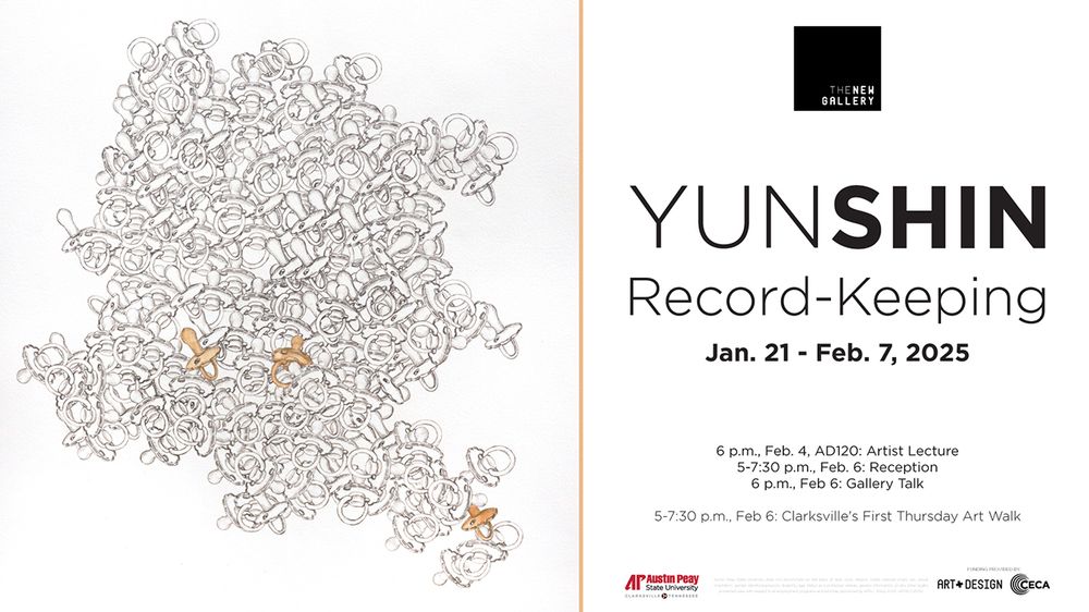 Yun Shin Record-Keeping. Art Exhibit held in APSU New Gallery Jan 21-Feb 7