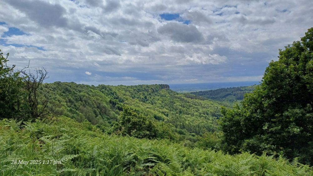 Sutton Bank, looking towards the gliding club and the back of the White Horse 