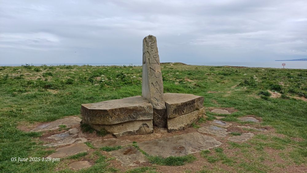 The seat on Fiely Brig marks the end of the Cleveland Way walk.