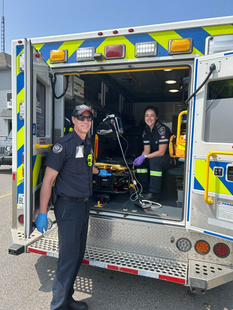 Firefighter dad and paramedic daughter together on a call