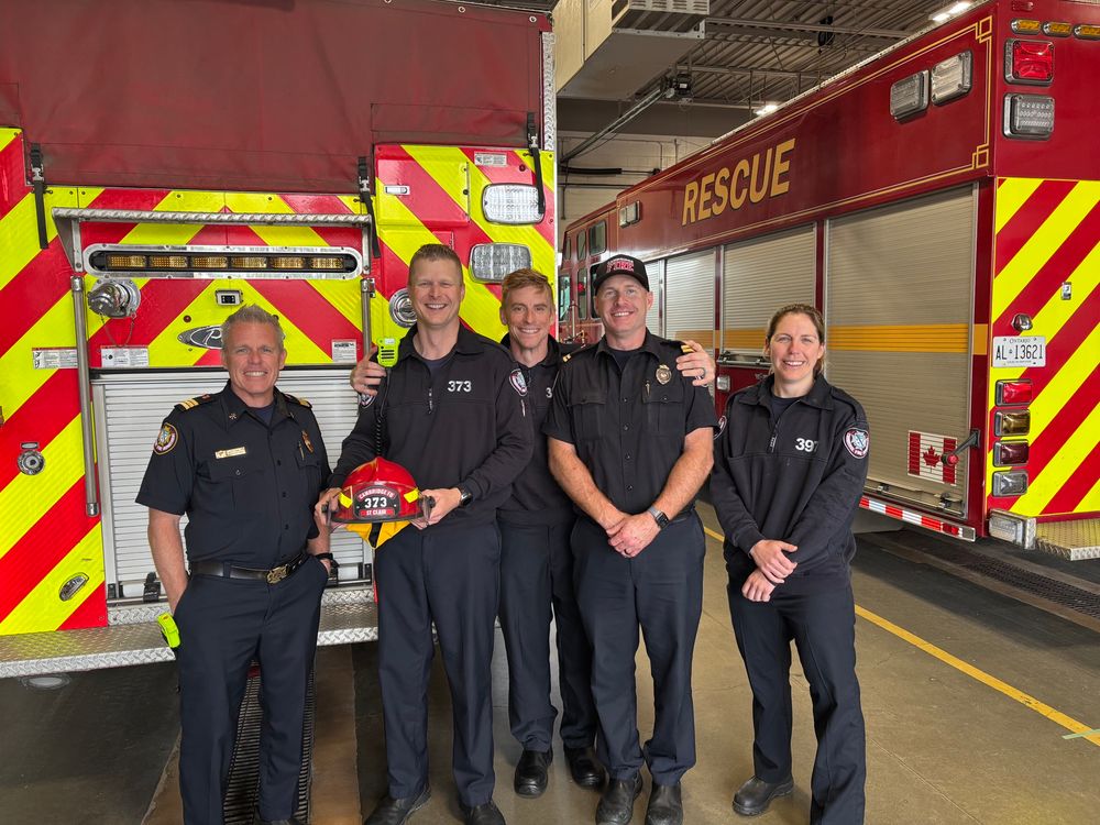 Firefighter promotion to acting captain and his crew