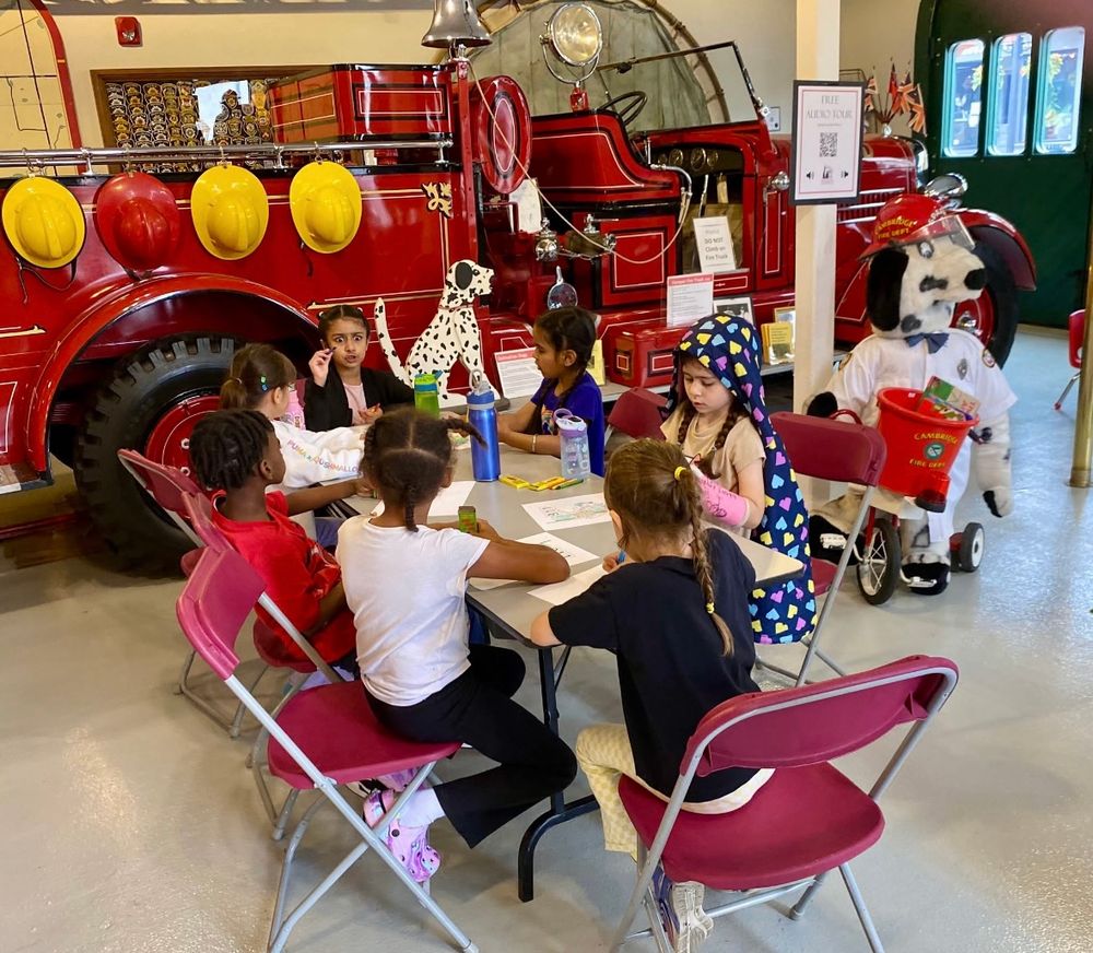 Children learning about calling 9-1-1