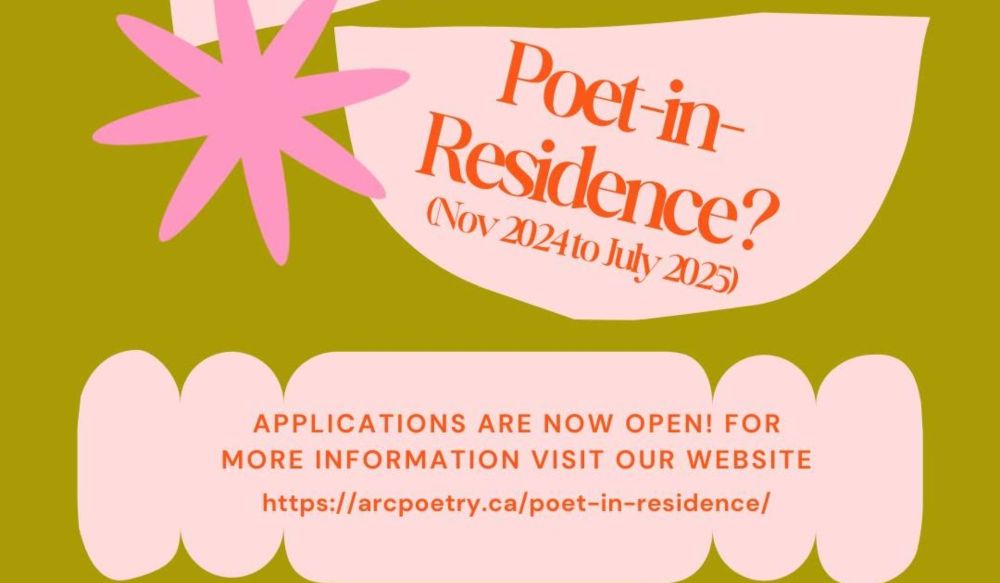 Arc is looking for their next Poet-in-Residence