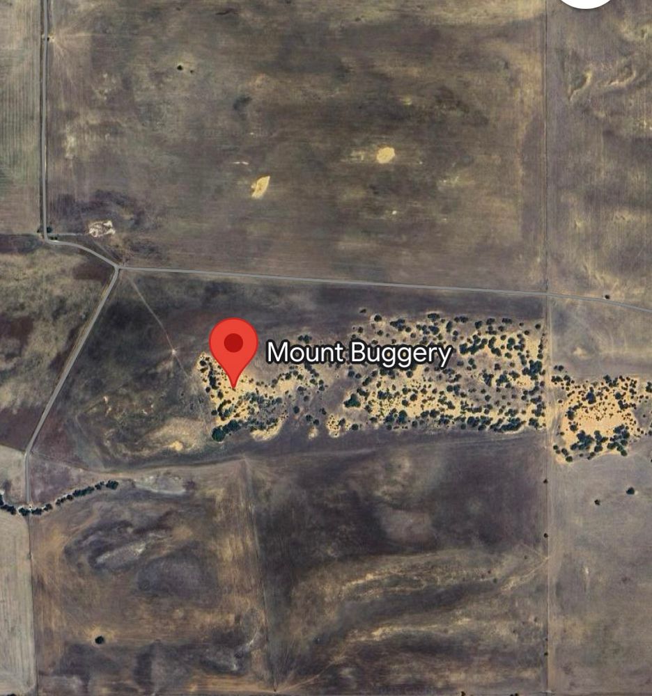 Aerial map of Mount Buggery (location C)