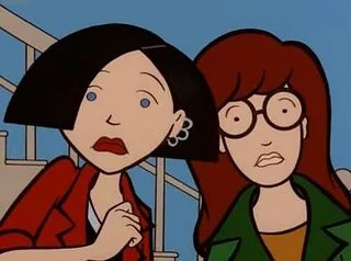 Jane and Daria looking mortified 