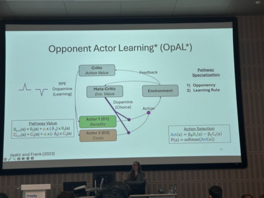 Alana Jaskir presents a talk at a workshop for RLDM 2025.