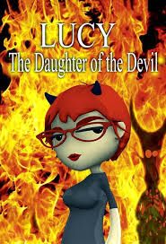 image depicts two characters from the TV show Lucy, the Daughter of the Devil