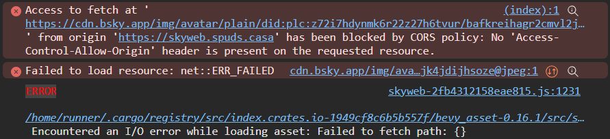 CORS policy preventing me from getting avatars