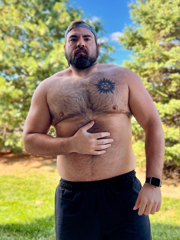 Whip shirtless outside. No pump, he is so brave (obviously kidding)