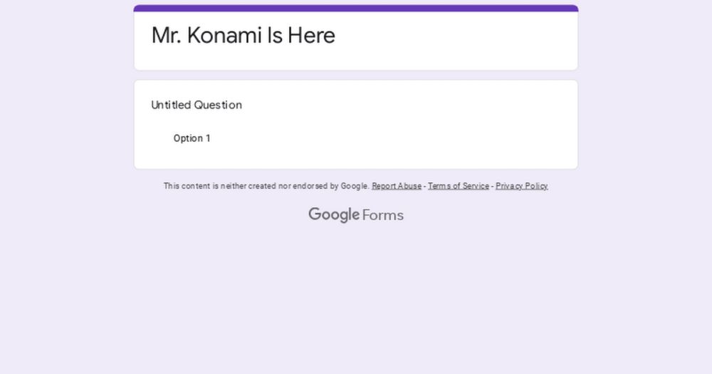 Mr. Konami Is Here