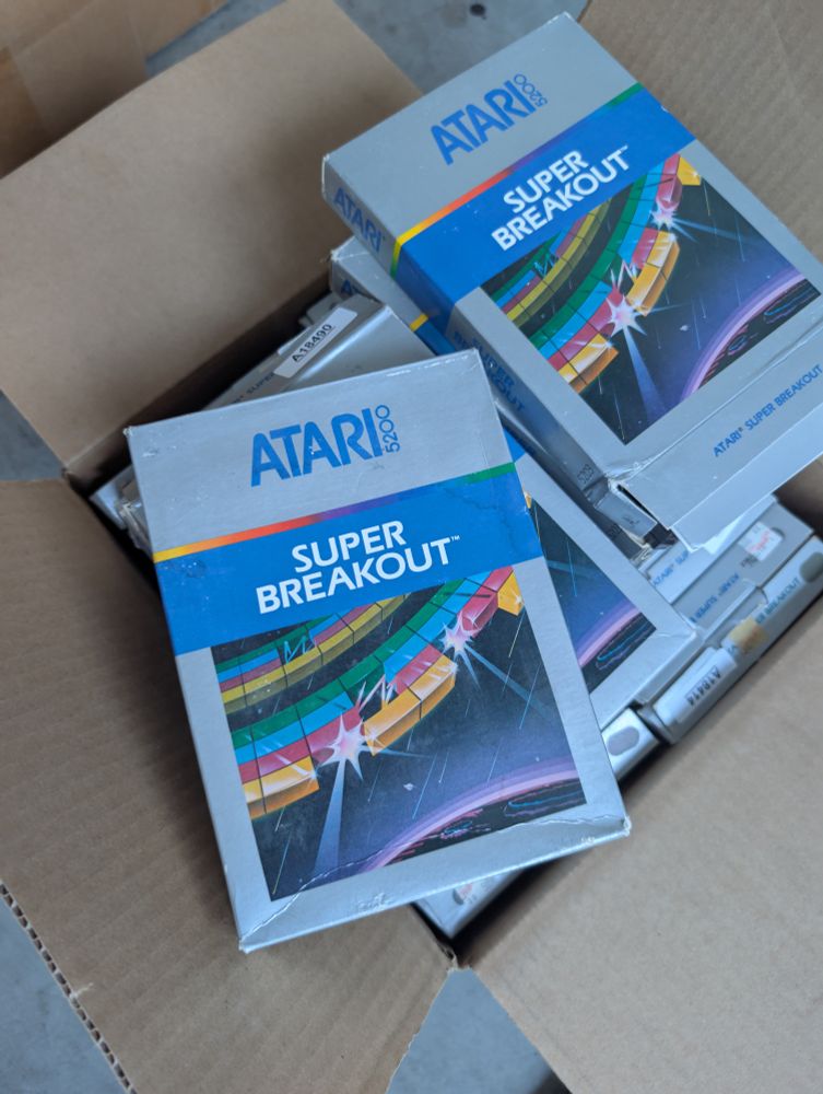40 copies of Super Breakout for Atari 5200