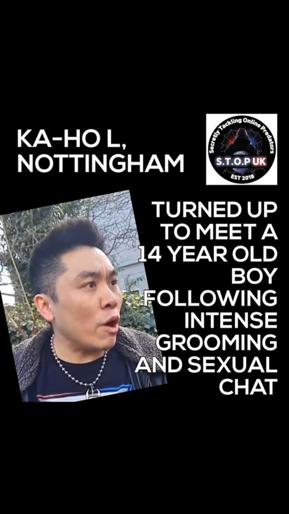 KA-HO JAKE LEUNG TURNS UP TO MEET A 14 YEAR OLD BOY FOLLOWING GROOMING