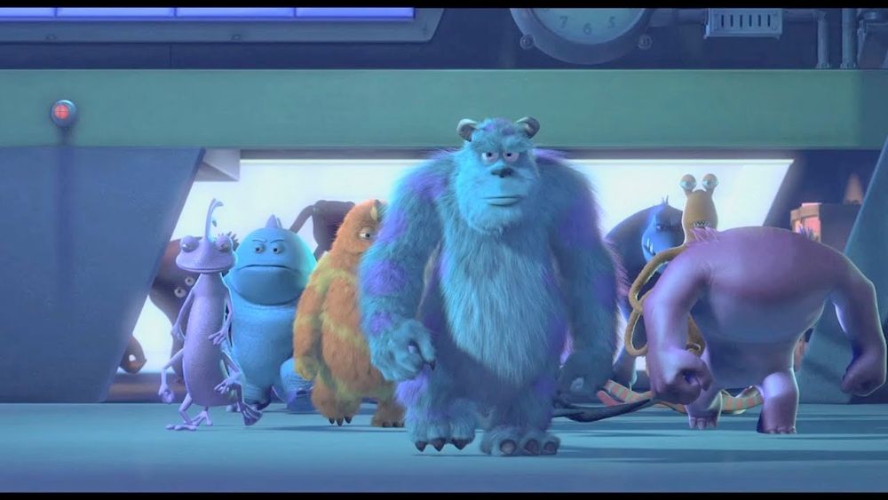 monsters inc slow walk meme
