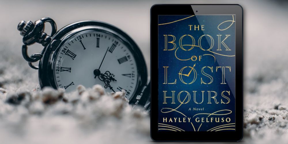 Pocket watch and ebook cover of The Book of Lost Hours. 
