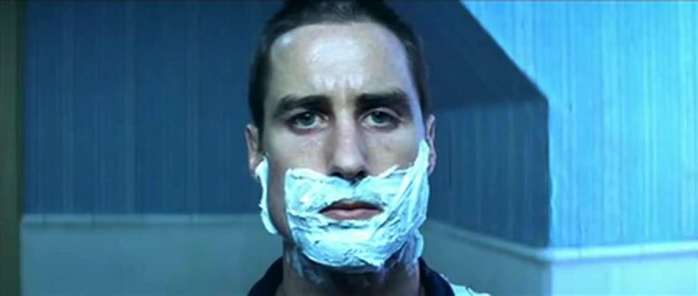 Richie Tenenbaum in the shaving scene.
