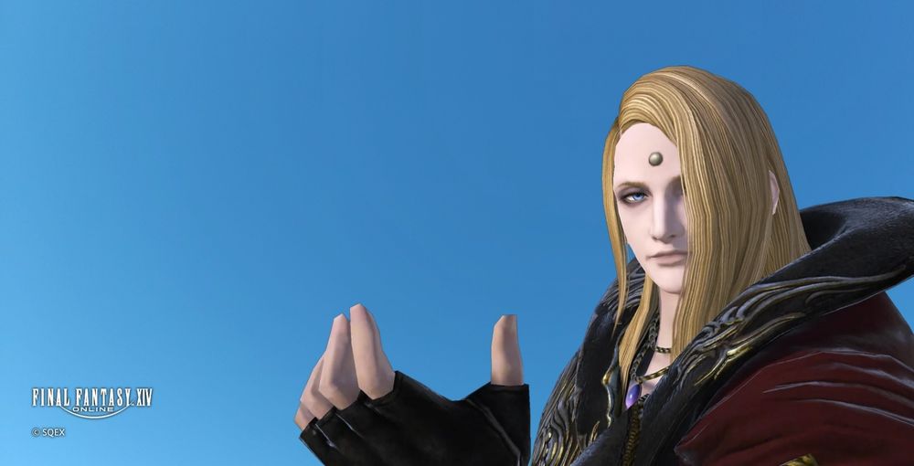 雲ひとつない青空とゼノス君。