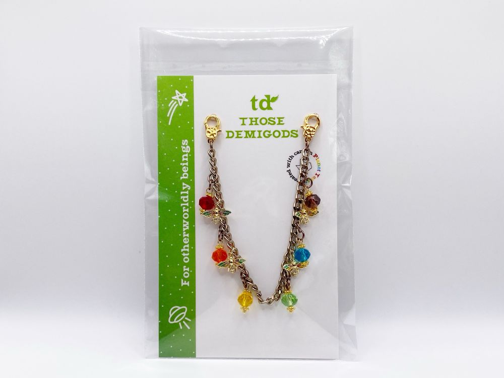 Rainbow Bee Mask Chain.