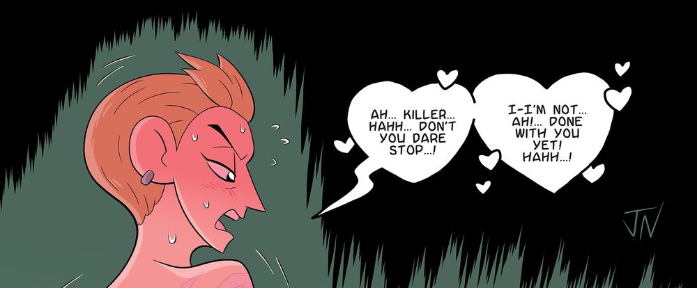 Sharon ordering Killer Whale to not stop. It is a mystery what he is doing, buy she seems to endorse it. Maybe the Patreon will have answers
