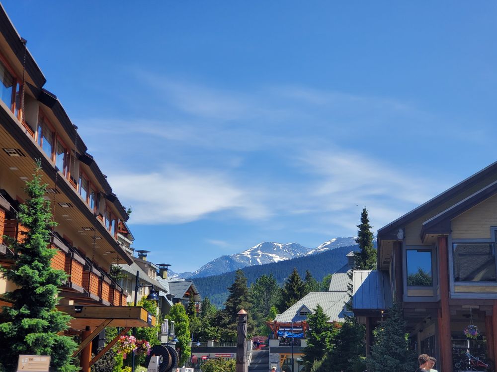 view from the village