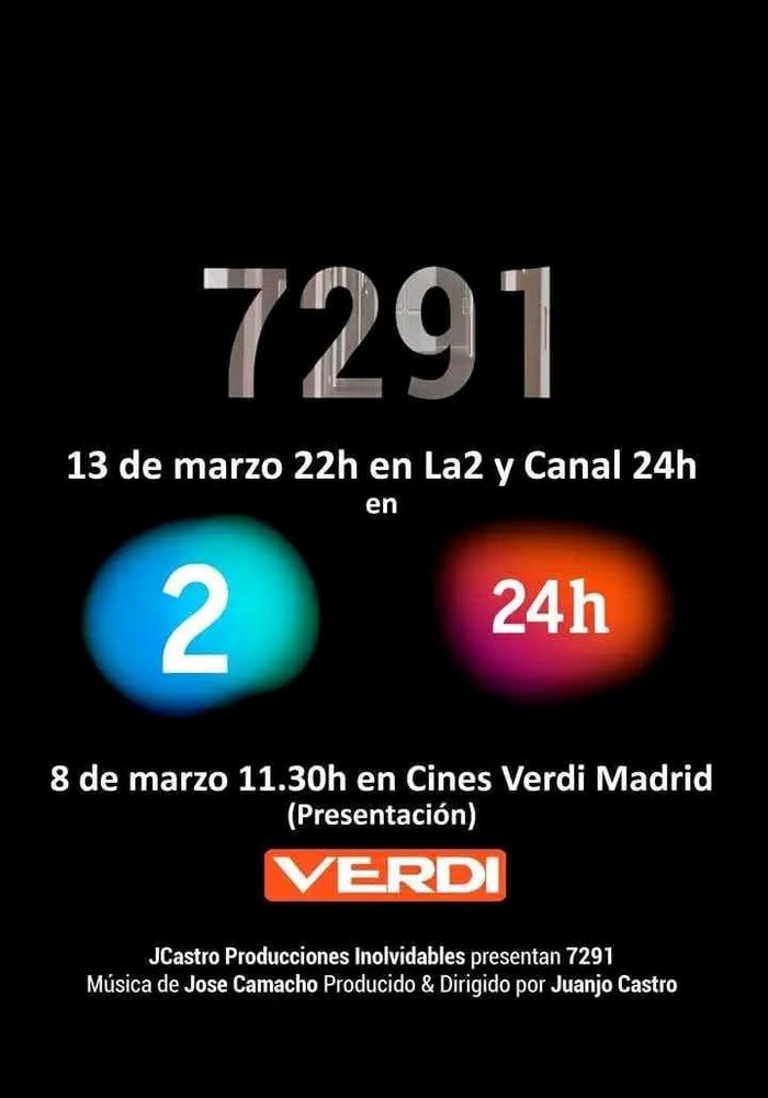 El 13 de marzo a las 22 van a echar el documental de las 7291 víctimas en la dos y el canal 24 horas! Importantisimo! 