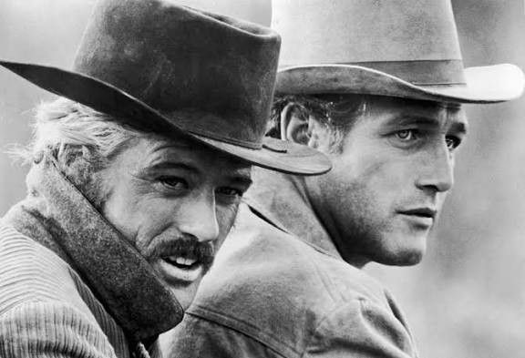 Robert redford and Paul Newman in Butch Cassidy and the Sundance Kid