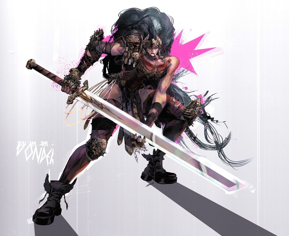 wonder woman  character art