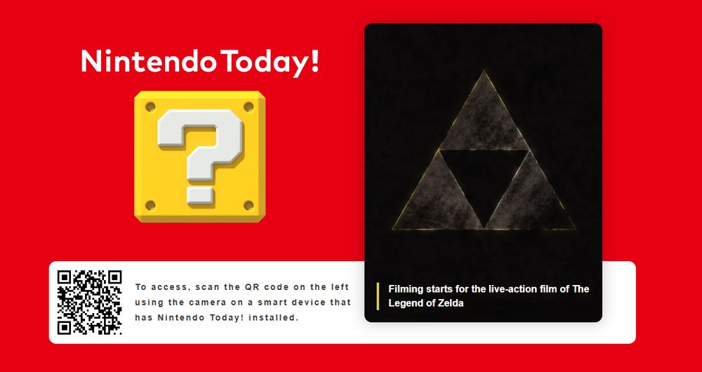 Nintendo claiming, shooting started today, even though they already released composited movie stills.