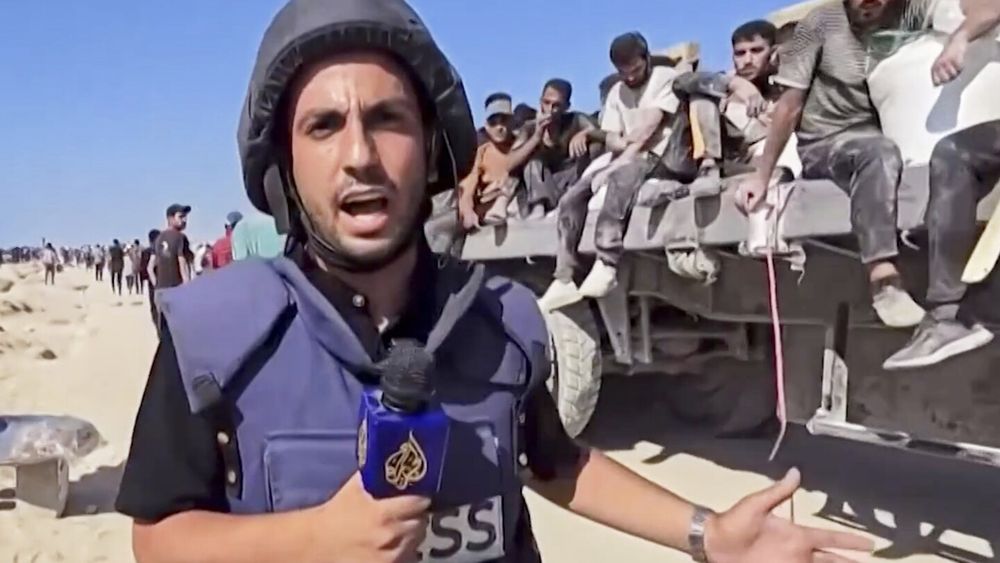 Israel’s military has targeted and killed an Al Jazeera correspondent and others with an airstrike as they sheltered outside a Gaza City hospital.
