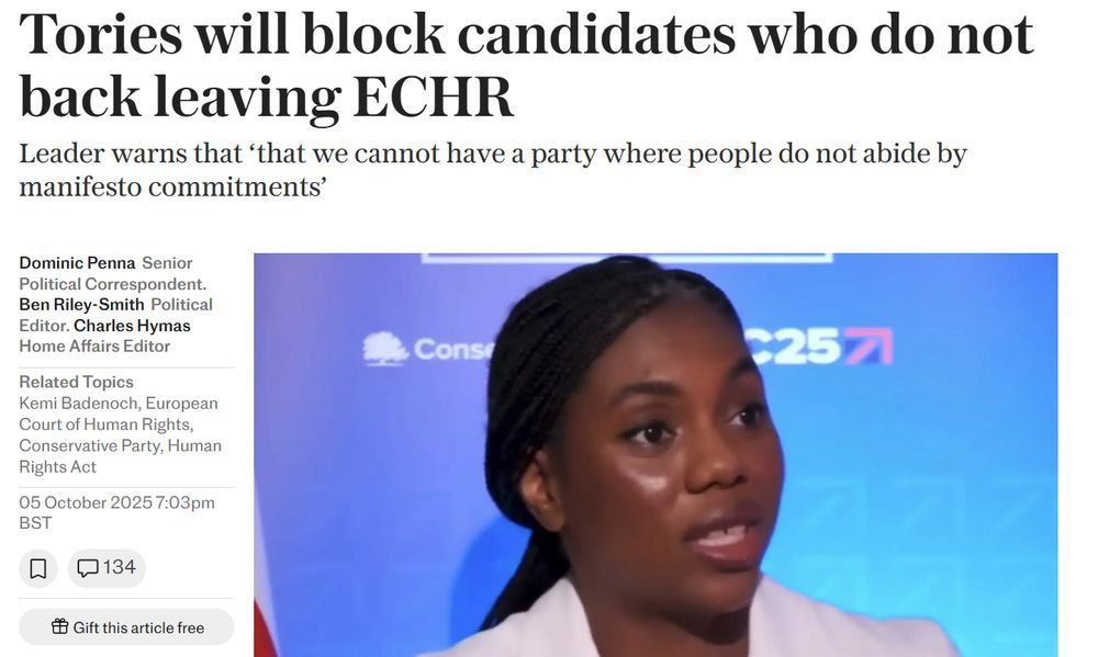 Conservative leader almost as poor as Truss talks yet more shite, this time about how she can lose even more seats.