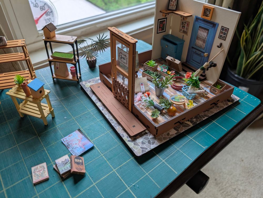 the model so far with most of its tiny, tedious parts. 