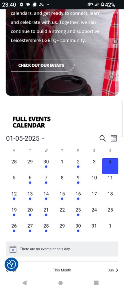 Leicester LGBTQ center not showing the date for the planned protest for Frans rights even tho there name is on the poster.