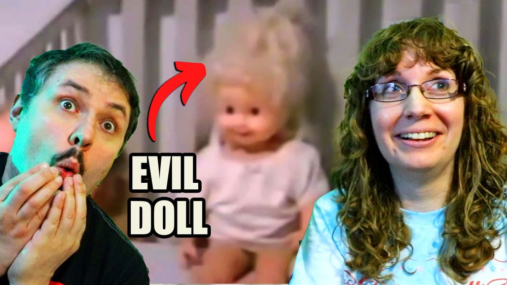 Our thumbnail. We are frightened of an evil doll.