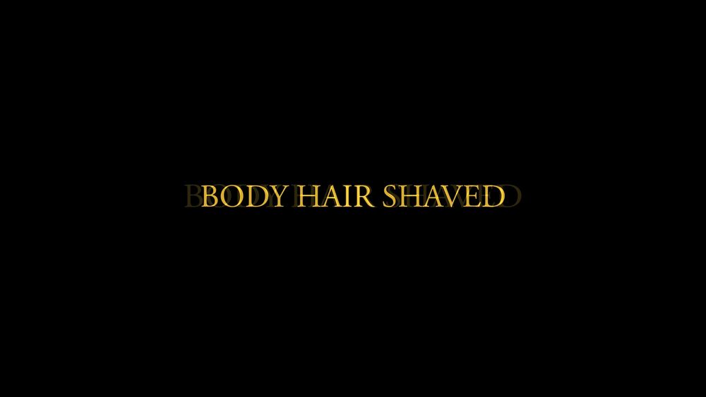 Elden ring text reading "Body hair shaved"
