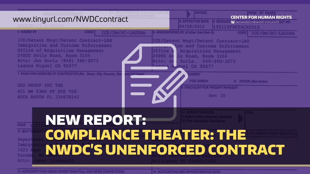 New Report: Compliance Theater: The NWDC's Unenforced Contract www.tinyurl.com/NWDCcontract