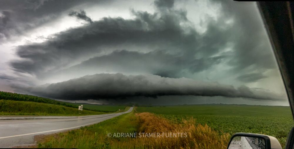 Severe thunderstorm I chased on July 4th, 2023 in Correctionville, Iowa! 🌩️
